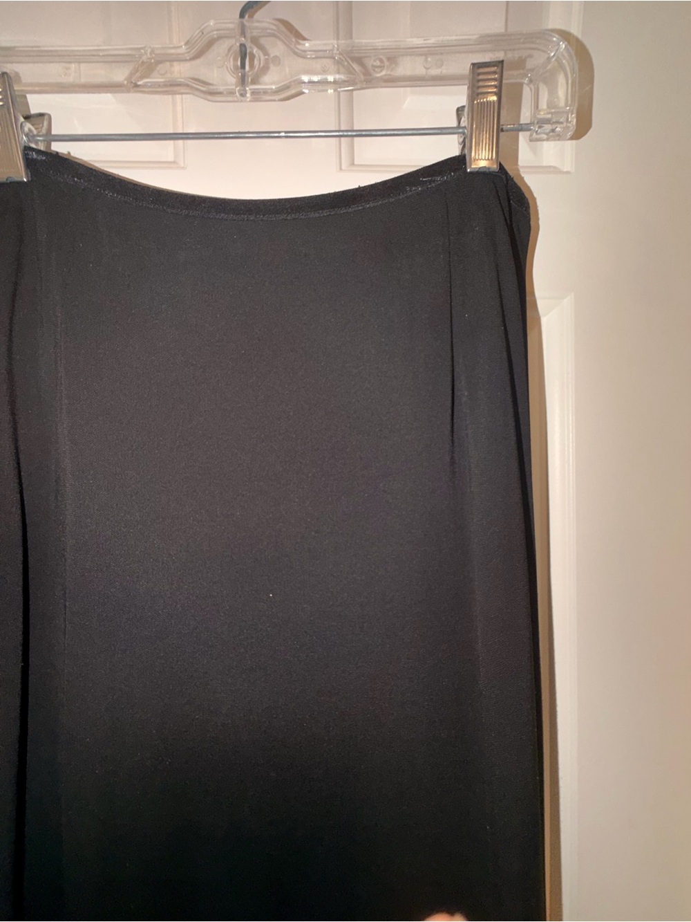 J. Jill Black Knit Swingy Flowy Stretchy Skirt, Pull On Stretch Waist, Sz M - Picture 6 of 16